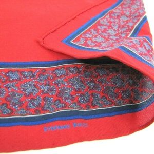 STEFANO RICCI Pocket Square Italian Silk Floral
